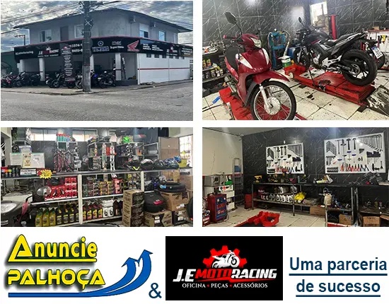 Imagem principal da fachada da empresa J.E Motos