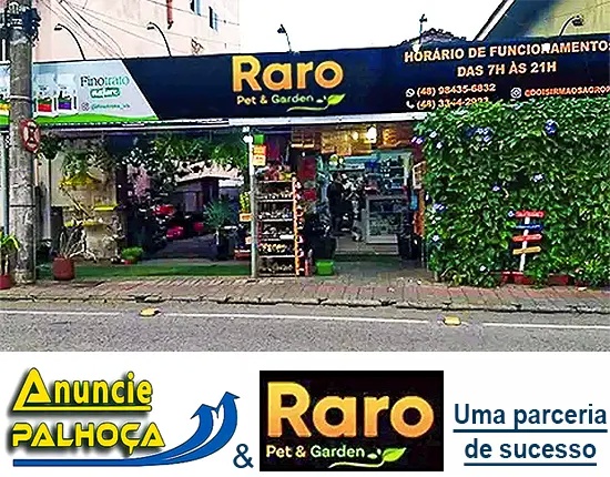 Imagem principal da fachada da empresa RARO Pet & Garden
