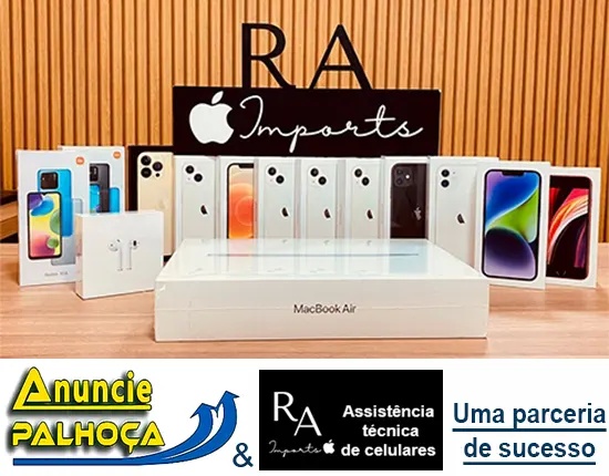 Imagem principal da fachada da empresa RA Imports <br /> Assistência técnica especializada em celulares