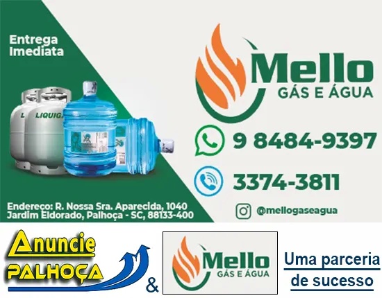 Imagem principal da fachada da empresa Mello Gás e Água