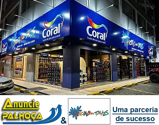 Imagem principal da fachada da empresa Oficina das Tintas Palhoça