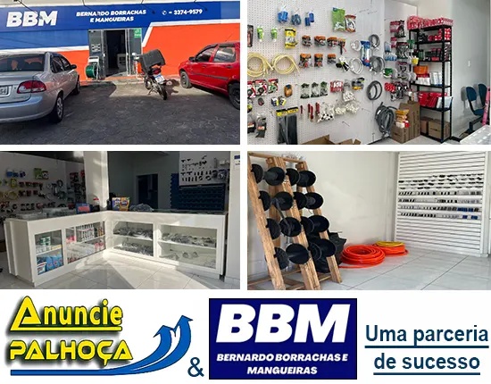 Imagem principal da fachada da empresa BBM Borrachas e Mangueiras