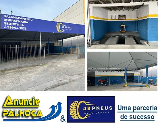 Imagem principal da fachada da empresa JB Pneus Auto Center